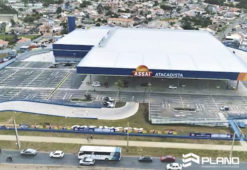 Assaí Curitiba (Atuba) - Vista aérea total - Projeto Plano Engenharia
