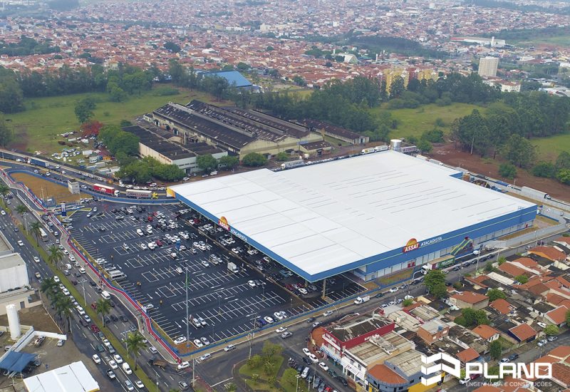 Assaí Indaiatuba - Vista aérea - Projeto Plano Engenharia