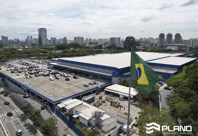 Assaí João Dias - Vista Lateral - Projeto Plano Engenharia