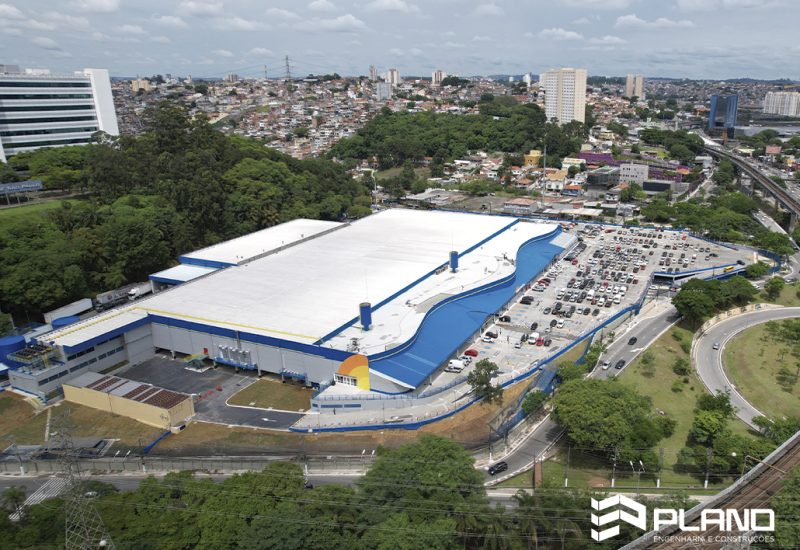 Assaí João Dias - Vista aérea - Projeto Plano Engenharia