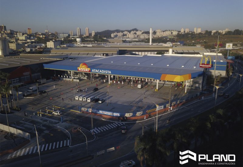 Assaí Mauá - Vista aérea - Projeto Plano Engenharia