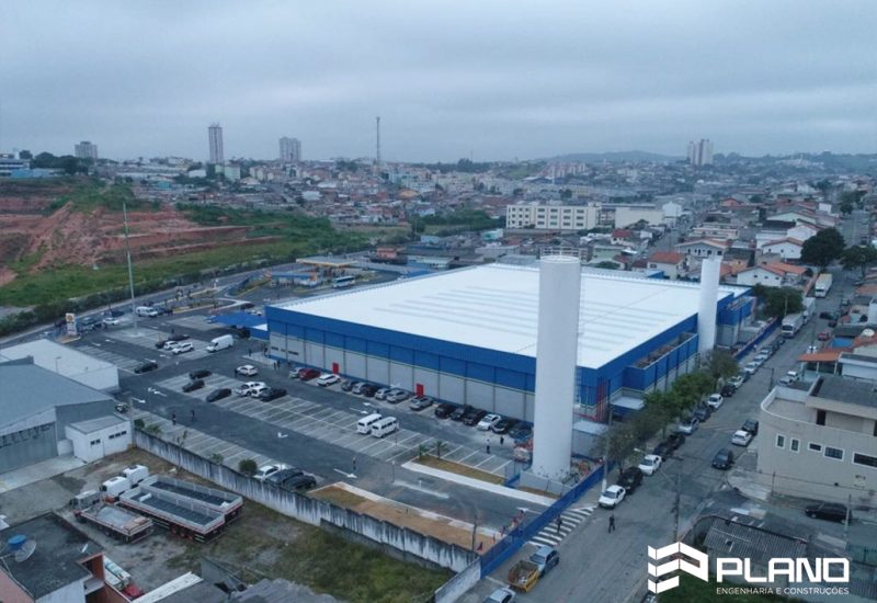 Assaí Mogi das Cruzes (Braz Cubas) - Vista Áerea - Projeto Plano Engenharia