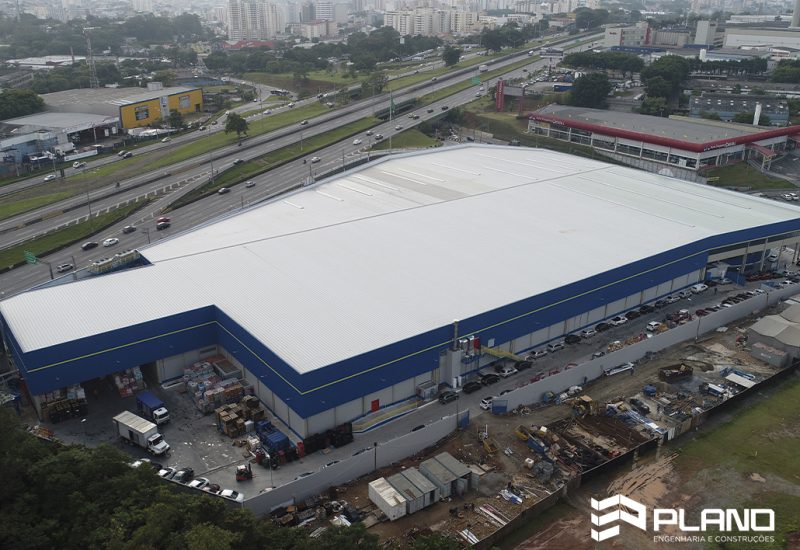 Assaí São Bernardo do Campo (Anchieta-Taboão) - vista aerea - Plano Engenharia