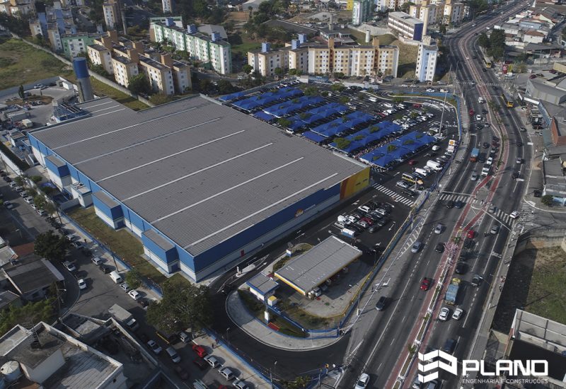 Assaí São Miguel Paulista - Vista aerea - Plano Engenharia e Construção