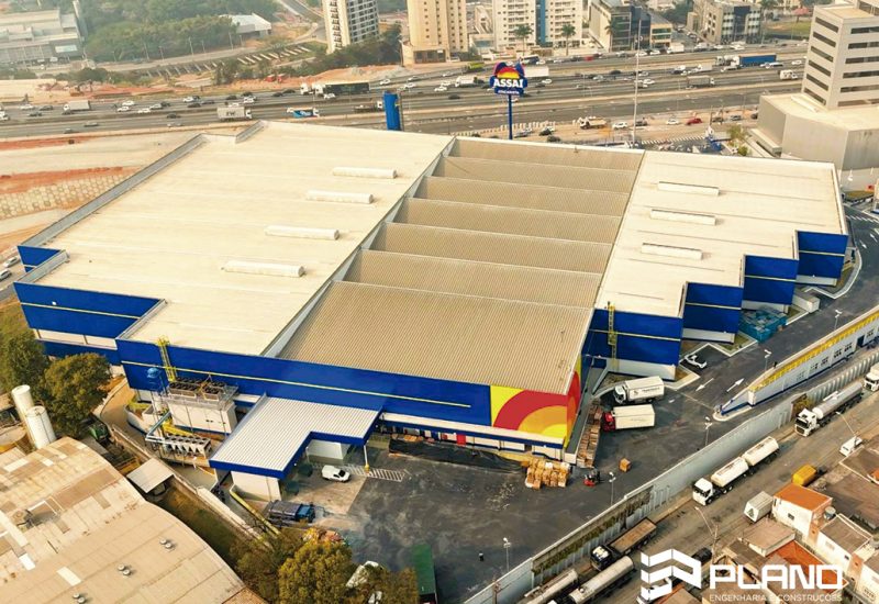 Vista aérea Assaí Barueri (café) - Projeto Plano Engenharia